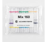 Mix 160 Blister Monedas | Pack con 20 blister monedas de 1,2 y 5 centimos + 20 Blister Monedas 2 Euros + 20 Blister Monedas 1 Euro, 50cent, 20cent, 10cent para Guardar Monedas (20 por Moneda)