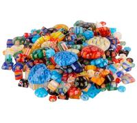 MIX cuentas milflores modelos y colores surtidos 130gr. aprox. 240u.