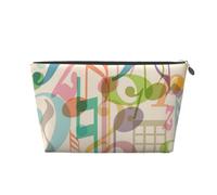 Mix Match Música de Notas Musicales Retro, Bolsa de artículos de tocador Bolsa de Maquillaje Bolsa de cosméticos Bolsa de artículos de tocador de Viaje portátil