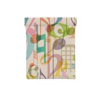 Mix Match Música de Notas Musicales Retro, Squeeze Top Wallet Bolsa de Almacenamiento para Mujer Monedero pequeño Bolsa de Cambio