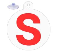 MIX WIT El disco de conducción senior con ventosa | Un signo para crear conciencia | Más prevención de carreteras | Disco S extraíble, La elección es de usted | Reflectante por la noche | Calidad Anti