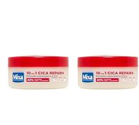 Mixa Cica Repair+ 10 en 1 Pomada reparadora S.O.S. Fórmula Patentada con 40% [Glicerina + Urea + Alantoína]. Apta para Piel Seca y Agrietada. Para Pies, Rodillas, Manos y Codos. 150ml (Paquete de 2)