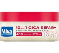 Mixa Cica Repair+ 10 en 1 Pomada reparadora S.O.S. Fórmula Patentada con 40% [Glicerina + Urea + Alantoína]. Apta para Piel Seca y Agrietada. Para Pies, Rodillas, Manos y Codos. 150ml