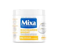 MIXA Crema Hidratante Antimanchas Niacidamide Bright con 9%[Manteca de karité + Niacidamida + Vitamina Cg*] Reduce todo tipo de manchas. Clinicamente comprobado. Apto para pieles sensibles, 400ml.