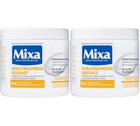Mixa Crema hidratante antimanchas pigmentadas multiusos, adecuada para cara, cuerpo y manos, Niacinamide Bright, hipoalergénica, 400 ml (Paquete de 2)