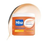 MIXA - Crema hidratante contra mordeduras - nutre intensamente 48 horas y revitaliza el brillo - Manteca de cacao pura y karité - Piel muy seca, mate a oscura - 400 ml