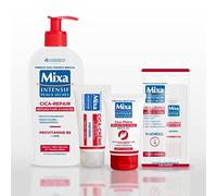 Mixa Intensif Set Routine Repair Cica Pantenol 4 productos de invierno | Leche corporal, crema de manos, barra de labios, enriquecida, pantenol y urea, repara áreas debilitadas, hipoalergénico