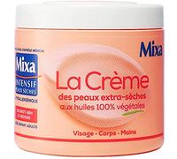 Mixa Intensive - Crema facial, corporal, manos - Para piel extra seca - 100% aceites vegetales - Hipoalergénico - 400 ml