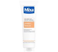 Mixa Limpiador de piel antifatiga, calmante, más uniforme, para pieles desiguales, pálidas y sensibles con vitamina C y escualano, adecuado para rostro y cuello, hipoalergénico, 150 ml