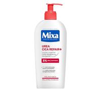 Mixa Loción Corporal Urea Cica Repair+ para pieles muy secas con 5% de [Urea + Pantenol]. Alisa, reduce la rugosidad y calma. Apta para pieles sensibles. 400 ml.