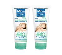 MIXA Mixa experto piel sensible crema facial de las pieles sensibles Bio, Pack de 2 x 100 ml