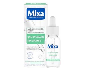 Mixa Sérum salicílico para el cuidado facial contra espinillas y puntos | Reduce las espinillas en 2 semanas, con niacinamidas, dermatológicamente probado, limpia las impurezas de la piel