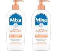 Mixa Shea - Leche corporal ultra suave, nutritiva intensa, con manteca de karité y glicerina vegetal, para piel seca y áspera, 250 ml (Paquete de 2)