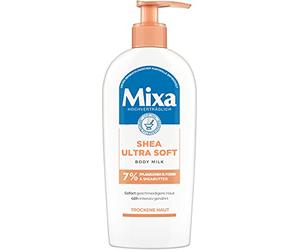 Mixa Shea - Leche corporal ultra suave, nutritiva intensa, con manteca de karité y glicerina vegetal, para piel seca y áspera, 250 ml