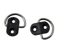 Mixabloem 2 ganchos de red de carga para maletero, anillo de amarre para colgar, clips de fijación compatibles con red de almacenamiento de piso de maletero de coche, kit de hardware de metal con