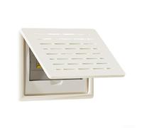 Mixabloem Arte del panel del disyuntor, caja de distribución de corriente débil con tapa abatible, arte de pared sin agujeros para sala de estar, tablero de plástico de madera de 35 x 25 cm (B)