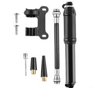 Mixabloem Bomba portátil de aluminio para bicicletas y bicicletas eléctricas con presión máxima de 100 PSI para inflar neumáticos eficiente, diseño compacto para un fácil transporte