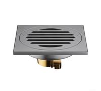 Mixabloem Drenaje de piso de acero inoxidable con núcleo de cobre, válvula automática de sellado de olores, gris 10 x 10 cm para desagüe de ducha de servicio pesado(3)