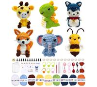 Mixara 6 Piezas Ganchillo Para Principiantes, Crochet Kit Principiantes, Kit Ganchillo, Kit De Ganchillo Para Adultos Principiantes, Para Diy y Tejido a Mano