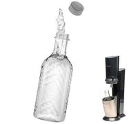 mixcover Botella de cristal para SodaStream Crystal 2.0 y 3.0 transparente