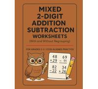 Mixed 2-Digit Addition Subtraction Worksheets: With and Without Regrouping | Math Workbook for Grades 2-3