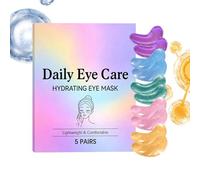 Mixed Eye Pads, Makeup Brush Holder Travel Cosmetic Bag, 5 pares Sheet with Hydrating Build, Cosmetic Face Brushes Holder, Dark Circle with Relief Style, Gel Patch for Night and Morning