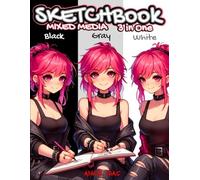 Mixed Media Sketchbook: White Gray Black Paper Artist Sketch Book for Sketching Drawing Painting Ideal for Graphite Colored Pencils Pastel Ink Gel ... Aesthetic Sketchpad for Students and Artists