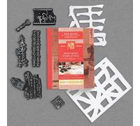 Mixed-Media Stamp, Stencil, and Storybook Set Asian Scripts: 7 Premium Art Stamps, 2 Stencil Masks, and 32-Page Instruction Booklet; Great for Gel Plate Printing: 1 (Silk Road Chronicles)