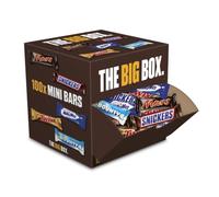 Mixed Minis Surtido Chocolatinas Halloween Megapack 100 barritas, 1900g | Caja con Snickers, Mars, Twix, Bounty y Milky Way. Ideal para compartir en ocasiones especiales o fiestas como Halloween.