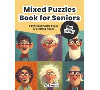 Mixed Puzzles Book for Seniors: Large Print Brain Games with Word Search, Sudoku, Crosswords, Mazes, Quizzes & Coloring Pages | Over 140 Puzzles