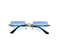 Mixed Style Rimless Sunglasses Aesthetic Beach Party Glasses Accessory Irregular Shape Filter Stray Light 1 Pair