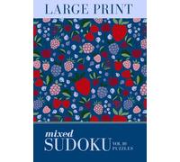 Mixed Sudoku: Pretty Travel Size Vintage Strawberry Fields Sudoku Puzzle Large Print