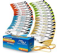 Mixed Sutures Thread with Needle (28 PK Dissolvable and Non-Dissolvable: 0, 2-0, 3-0, 4-0, 5-0, 6-0, 7-0) - First Aid Field Camping Emergency Practice; Medical and Nursing Surgical Training Suture Kit