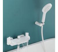 Mixer Bathtub with Shower, Bath Faucet Waterfall 3-Mode Shower Head Brass Water Cold and Hot Bath Faucet,