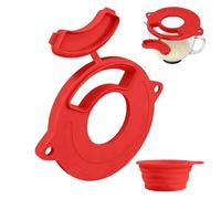 Mixer Bowl Cover - Silicone Guard for Splash Control | Flexible Food Grade Elastomer with Pour Opening, Stand Appliance Shield Accessory for Bread Mixing Flour Proofing Meal Prep Baking Cooking