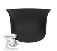 Mixer Flour Funnel - Dishwasher Safe Wide Mouth Attachment, Vertical Silicone Mixer Funnel for Stand Mixers, Kaishengyi Food Processor, Wide Mouth Chute Shield for Sugar, Cocoa, Oats, Honey, Yogurt, O