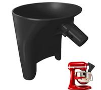 Mixer Funnel - Splash Proof Attachment | Flour Funnel for 7 Quart Stand Mixer Powdered Sugar, Food Cooking Kitchen with MessyFree Pouring, Home Baking Professional Bowl Shield