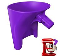 Mixer Funnel - Splash Proof Attachment | Flour Funnel for 7 Quart Stand Mixer Powdered Sugar, Food Cooking Kitchen with MessyFree Pouring, Home Baking Professional Bowl Shield