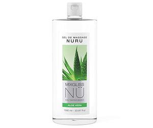 Mixgliss Nu Aloe Vera 2-In-1 Gel de masaje y lubricante a base de agua Transparent 1000 ml
