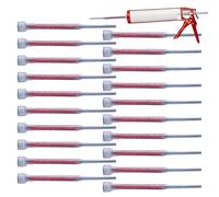 Mixing Nozzles Adhesive Cartridges - Adhesive Mixings Nozzle | 20 Piece Resin Tube Cartridge | Resin Nozzles Epoxy Applicators Glue Mixing Tips For Building Structure Reinforcement Concrete Crack