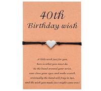 MIXJOY Pulsera de deseos de cumpleaños, cumple 13, 14, 15, 16, 17, 18, 19, 20, 21, 30, 40, 50 cumpleaños regalo para él ella, Metal, no conocido