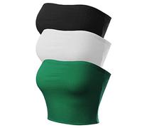 MixMatchy - Camiseta-sujetador tipo bandó sin tirantes para mujer, básica, sin mangas, espalda descubierta, casual, sexi, para salir al aire libre, verano 2025, S