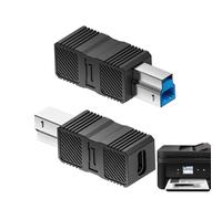 Mixnexorad Adaptador USB A B - Conversor USB A B 3.0 con Transmisión De Alta Velocidad - Cable Convertidor Plug and Play para Ordenadores Portátiles Tabletas y Estaciones De Acoplamiento