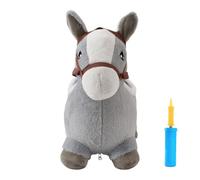 Mixnexorad Caballito Saltarín para Niños Pequeños, Juguete Inflable Saltador De Peluche, Juguete de Peluche Interactivo para Interior Niños y Niñas de 2 a 5 Años Entrenamiento de Equilibrio
