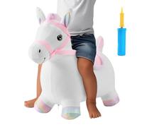 Mixnexorad Caballo Saltarín Infantil, Animal De Peluche Inflable para Niños Pequeños, Juguete de Peluche Interactivo para Interior Niños y Niñas de 2 a 5 Años Entrenamiento de Equilibrio