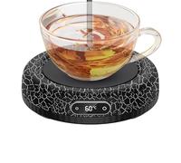 Mixnexorad Calentador De Tazas | Calentamiento Eléctrico De 60W - Calentador para Bebidas | para Sala Dormitorio Oficina Cocina Bar Mesa Escritorio Té Leche Chocolate Caliente Casa Nueva Navidad