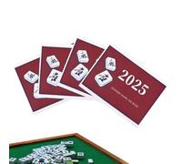 Mixnexorad Cartas De Mahjong Americano 2025 | Guía Impermeable De Letra Grande,Cartas De Mah Jongg Americano Fáciles De Leer,Para Principiantes Mujeres Hombres Noche De Juego Fiesta En Casa Vacaciones