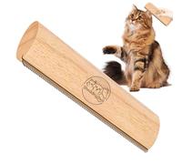 Mixnexorad Cepillo Para La Muda Del Pelo Del Caballo - Peine metálico ergonómico de madera | Suministros de aseo canino | para cepillado diario baño veterinario spa mascotas pelo corto cachorro y