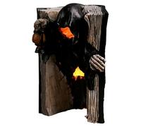 Mixnexorad Figura de Esqueleto Leyendo un Libro,Estatuilla De Resina Tenebrosa Que En La Oscuridad | Decoración Interior para Casa Embrujada Dormitorio Sala de Estar Oficinas Apartamento