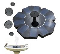 Mixnexorad Fuente Solar para Bebedero de Aves | Aspersor Flotante Floriforme con Forma de Flor | con 4 Boquillas de Fuente de Agua Solar - para Estanque de Paisajismo en Jardín Exterior de Villa